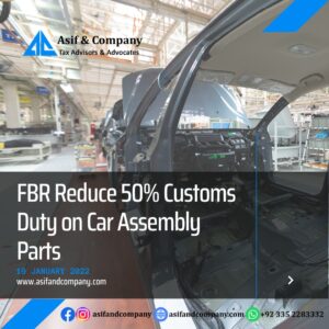 FBR Reduce 50% Customs Duty on Car Assembly Parts